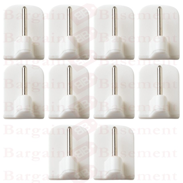 20 X White Self Adhesive Curtain Rod End Sticky Upvc Window Net Wire 20 X White Self Adhesive Curtain Rod End Sticky Upvc Window Net Wire Hook Holder
