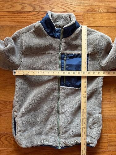 Tommy Bahama Boys Youth Size XL (14) Fleece Full Zip Jacket Winter Brown & Blue - Picture 6 of 7