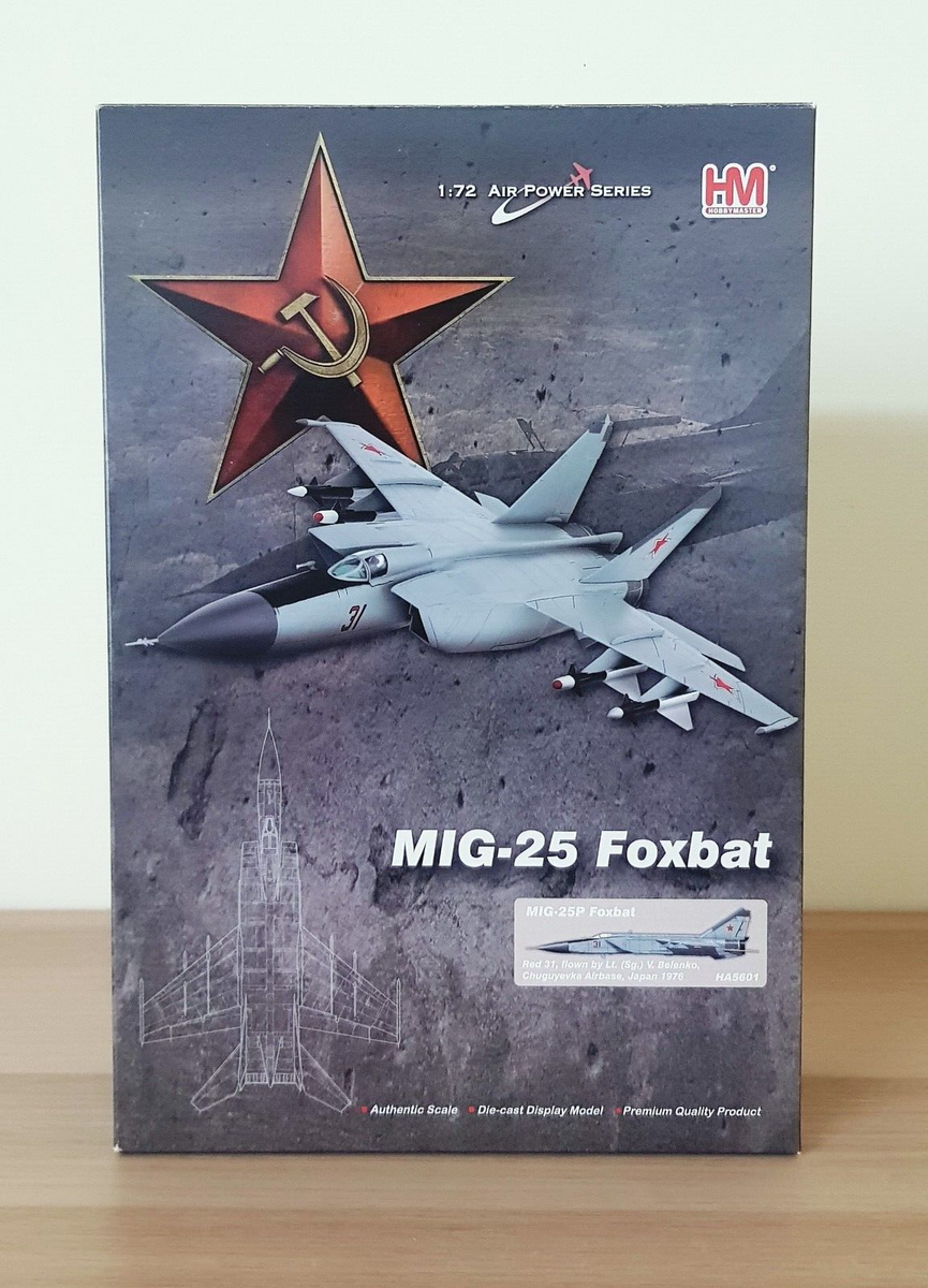 Hobby Master 1/72 HA5601 MiG-25P Foxbat Red 31, Viktor Hobby Master 1/72 HA5601 MiG-25P Foxbat Red 31, Viktor