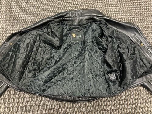 X Element Traditional Slant Zip Vented Biker Jacket Size XL - Picture 8 of 9
