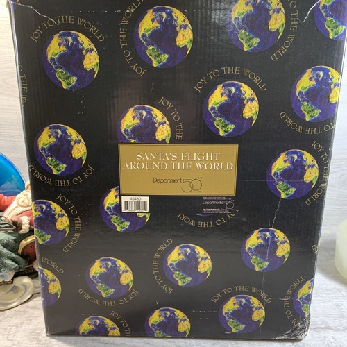 Department 56 Santa’s Flight Around the World RARE Joy To The World - Picture 10 of 10