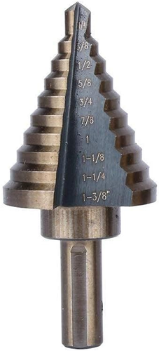 HSS 5 Pz Set Di Fresa Conica a Gradini a Gradini Cono Trapano Set Coated High Sp - Foto 8 di 12