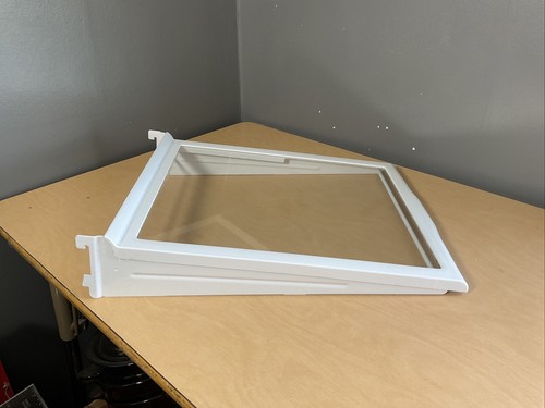 GENUINE KENMORE KITCHENAID WHIRLPOOL REFRIGERATOR GLASS SLIDE OUT SHELF - Picture 3 of 5