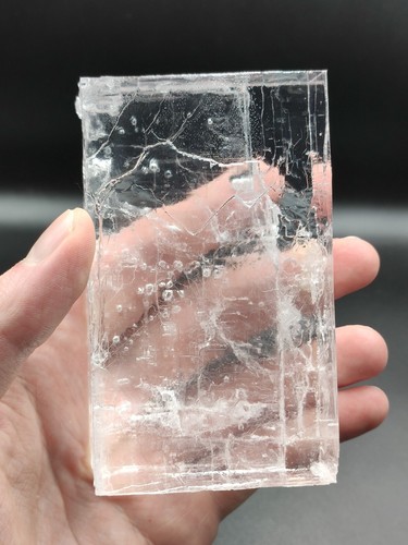 Halite crystal with water inside, enhydro halite 530 g. - Bakhmut field, Ukraine - Picture 6 of 11