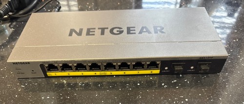 NETGEAR 10-portowy inteligentny przełącznik PoE Gigabit Ethernet (GS110TP-300EUS)