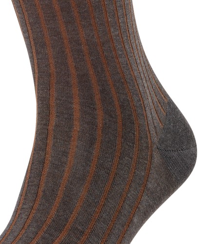 Falke Shadow Men's Socks Striped Business Socks Ribbed Cotton #14648 - Picture 34 of 81