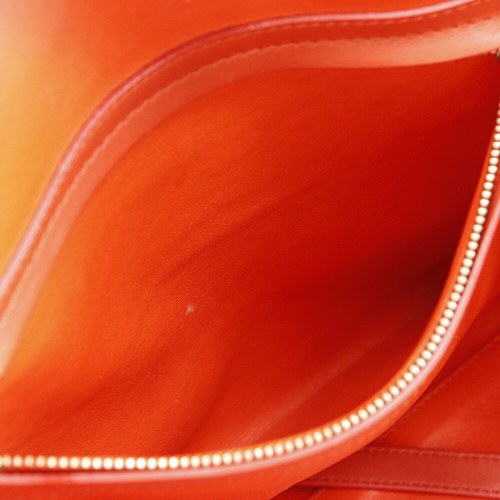 CELINE Luggage phantom Handbag Tote Bag Orange Suede Women - Picture 7 of 12