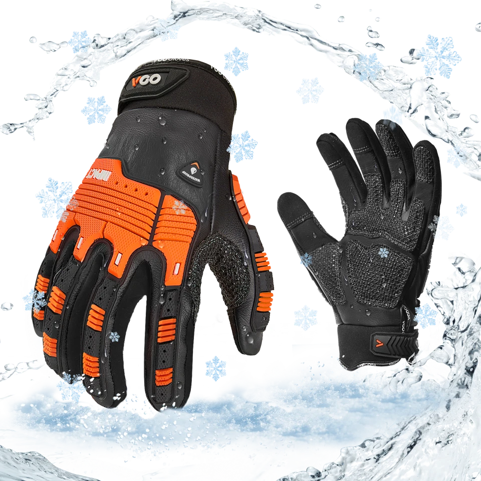 Vgo 1Pair -20℃/-4°F Winter Waterproof Mechanic Gloves, Freezer use (CA7722FLWP) - Image 2 of 4
