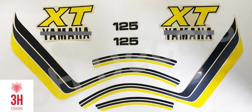 Custom made Yamaha XT 200 XT 125 decal sticker set - Picture 15 of 19