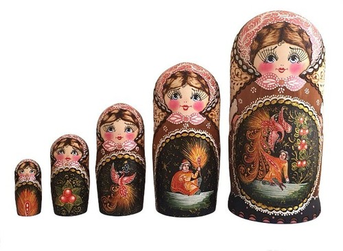 POUPÉES RUSSES MATRIOCHKAS RUSSES BABUSHKA - CONTE POPULAIRE - NAGIEVA - Picture 2 of 3
