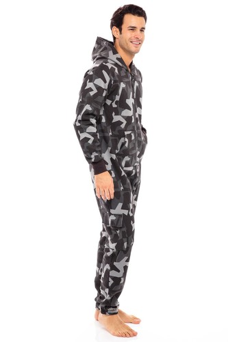 Herren Unisex Erwachsene Strampler 0 One Piece Nichtfuß Pyjama Spielanzug Overall - Bild 19 von 45