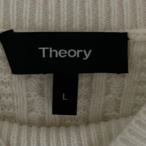 Theorie Kabelstrickpullover groß elfenbeinfarben - Bild 4 von 7
