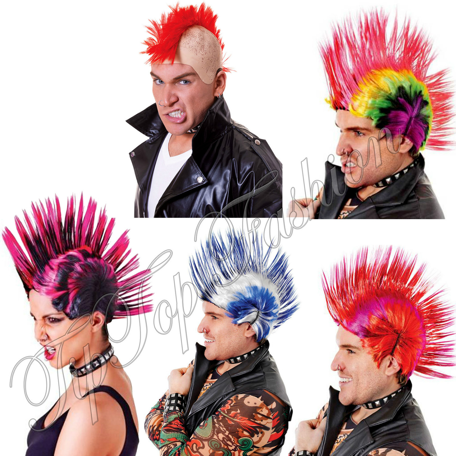Rainbow MOHAWK WIG 70s 80s Rock Punk Hair Costume Mohican Rooster Wig Fancy New | Mohican Wig 80s Street Punk Wig Rainbow Punk Rocker Wig Multi Coloured Mohican Acsergery Gift Rainbow MOHAWK WIG 70s 80s Rock Punk Hair Costume Mohican Rooster Wig Fancy New | Mohican Wig 80s Street Punk Wig Rainbow Punk Rocker Wig Multi Coloured Mohican Acsergery Gift