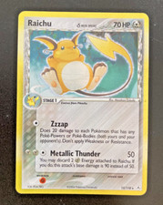 Pokemon Card Raichu Delta Species Holo 15/110 EX Holon Phantoms ENG played PL