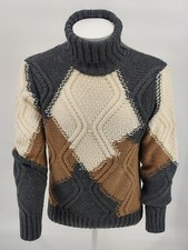 Dicke Herren Rollkragen Wollpullover QB24