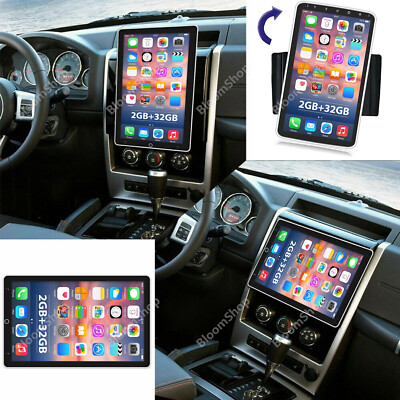 10.1'' Android 15 Rotatable GPS Car Stereo Radio Double 2 DIN Touch Screen Dash