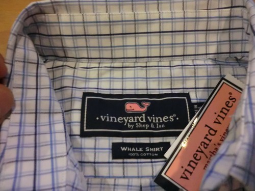 Vineyard Vines “Grid Check” Whale Sport Shirt, NWT - Boys M (12-14) - Youth - Picture 4 of 6