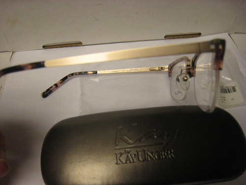 Phoebe Couture Eyeglass Frames P296 TOR 54-19-140-37v With Case DEFECT photo5 - Picture 2 of 6