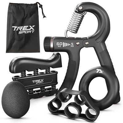 Handtrainer 5er Set Unterarmtrainer Fingertrainer Trainingsset 5-60kg TREX SPORT