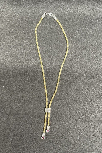Ultima Gold Plated Costume Jewellery - Necklace With Amethysts