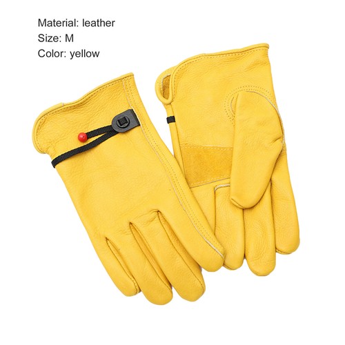 1 Pair Barbecue Glove Delicate Stitching Comfortable Work Cowhide Heat Resistant - Picture 6 of 10