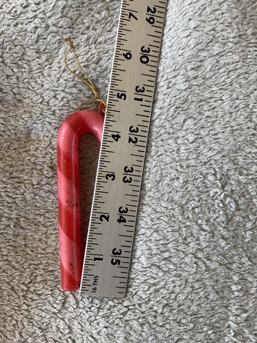 Vintage 70er Jahre Mr Christmas Zuckerstange Figuren Kugeln Glitzer Blasform Ornamente - Bild 11 von 12