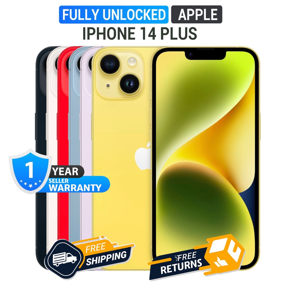 Amazon.com: Apple iPhone 14 Plus, 128GB, Yellow - GSM Carriers |スマートフォン本体 Amazon.com: Apple iPhone 14 Plus, 128GB, Yellow - GSM Carriers |スマートフォン本体