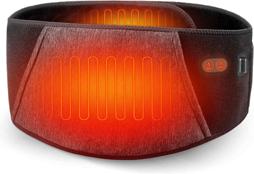 Heated Waist Belt, Electric Heating Pad for Low Back and Belly, Cordless Recharg