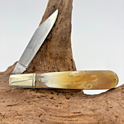 OCOEE RIVER LARGE GRAND DADDY BARLOW FOLDING POCKET KNIFE OX HORN HANDLES (19) - Picture 2 of 4