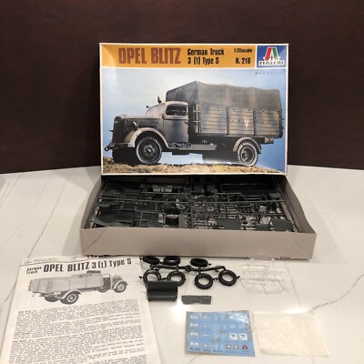 German Truck 1:35 Model 216 Vintage Italeri Opel Blitz