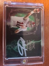 2021 MAC JONES Wild Card Smoking Guns Auto green #d 18/35 autograph INVESTMENT