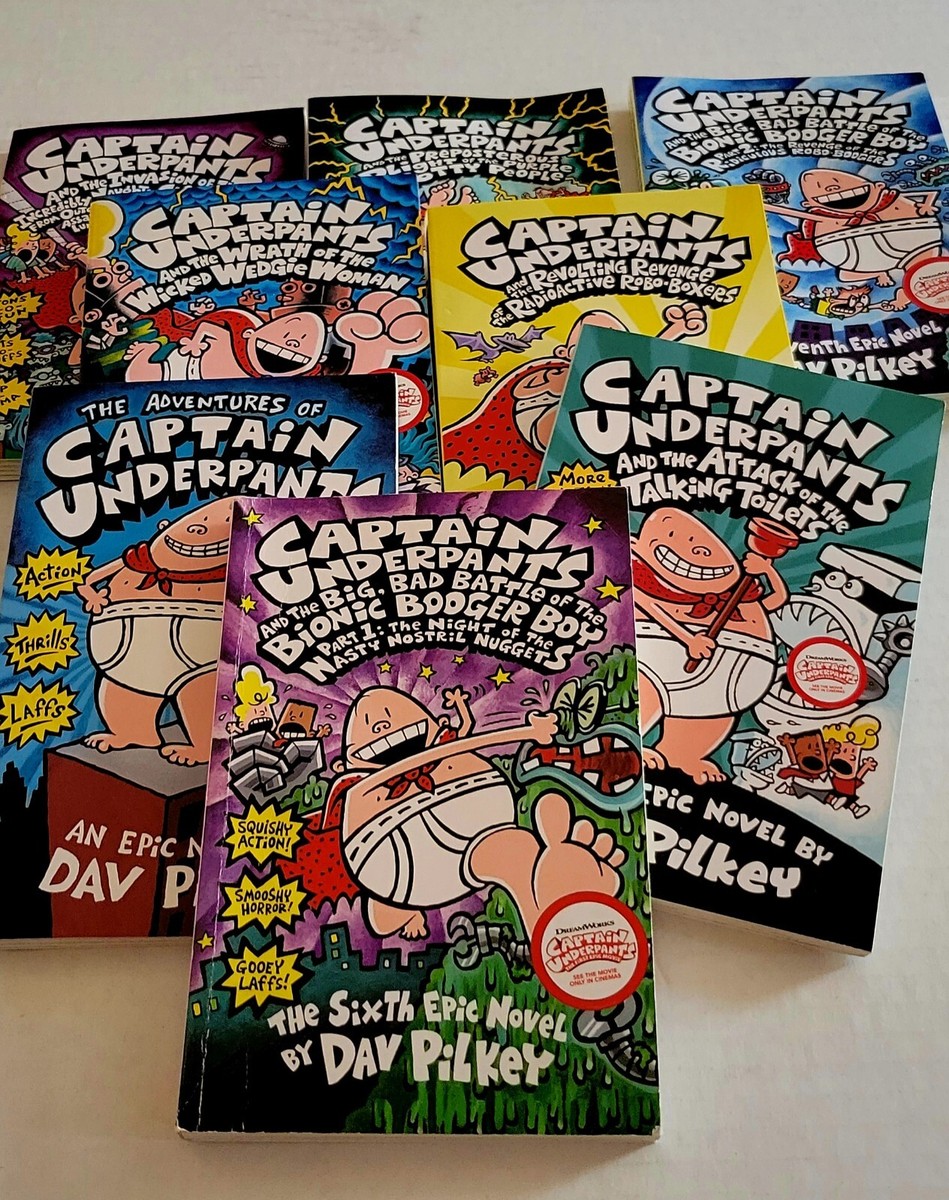 Captain Underpants- 8 Books Children Collection (2014 Captain Underpants- 8 Books Children Collection (2014