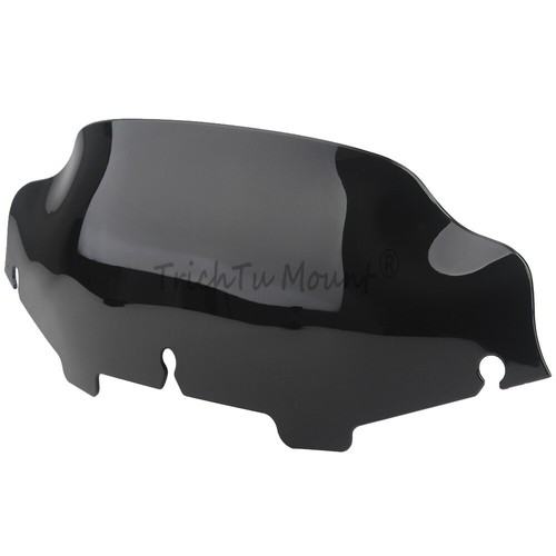 Black 6" Wave Windshield Windscreen for Harley Touring Street Glide FLHX 06-13 - Picture 13 of 17