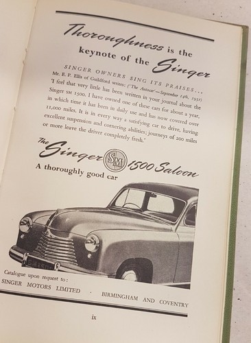The Autocar Handbook 21st Edition, 1953. Illustrated & with motoring adverts - Picture 11 of 12