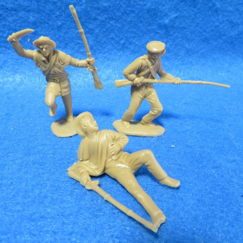Soldados de juguete clásicos 1/32 de plástico Alamo Texan Defenders 12 figuras en bronceado - Imagen 7 de 8
