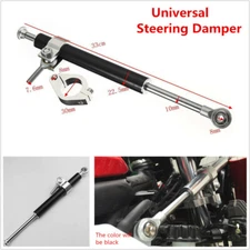 330mm Universal Steering Damper 6way Adjust Stabilizer For Honda Yamaha Kawasaki