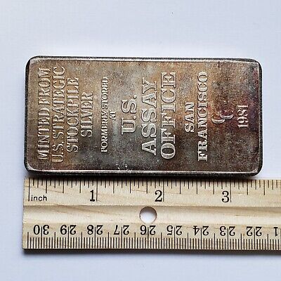 10 oz 999 Silver Bar - Strategic Stockpile US Assay Office 10 oz 999 Silver Bar - Strategic Stockpile US Assay Office