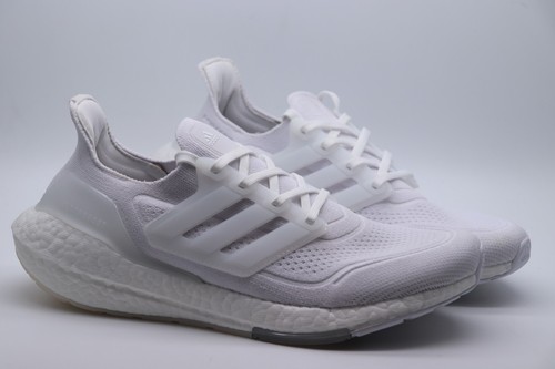 ADIDAS ULTRABOOST 21 PRIMEKNIT RUNNING TRAINERS - WHITE FY0379 MEN UK6.5 7.5 - Picture 1 of 15