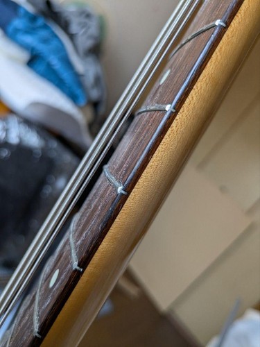 Bajo eléctrico Fender Japan Jazz Bass Relic negro usado de Japón - Imagen 11 de 11