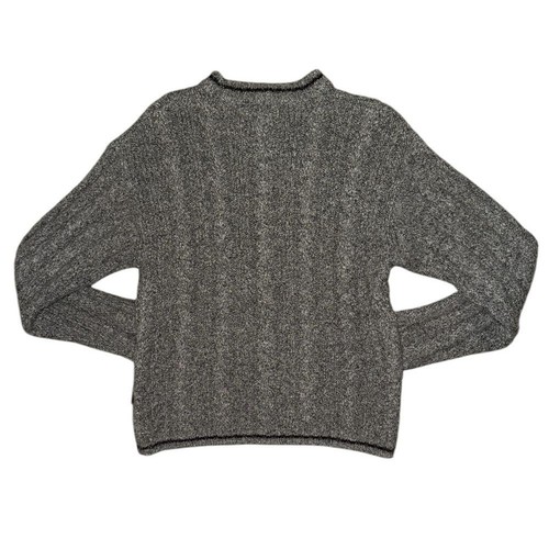 Woolrich hand framed wool cable knit sweater gray women’s medium vintage - Picture 2 of 7