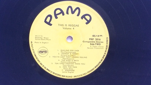 THIS IS REGGAE VOL. FOUR VARIOUS ARTIST Reggae Vinyl Record LP 1972 PAMA U.K - Foto 4 di 5