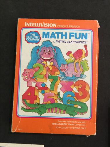 MATH FUN INTELLIVISION MATTEL PAL ITALIANO USATO COMPLETO - Foto 7 di 12