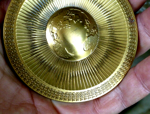MEDALLA DE BRONCE DE COLECCIÓN 100 ANIVERSARIO ESTÁNDAR ACEITE CO DE CALIF CHEVRON 1979 - Imagen 2 de 7