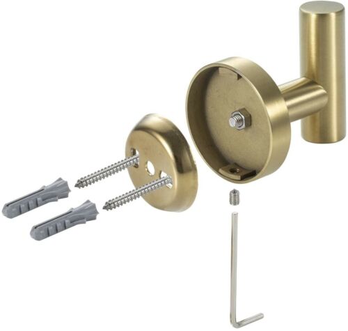 Nolimas 2er-Pack Handtuchhaken, gebürstetes Gold SUS304 Edelstahl Mantel Robe Haken - Bild 3 von 10