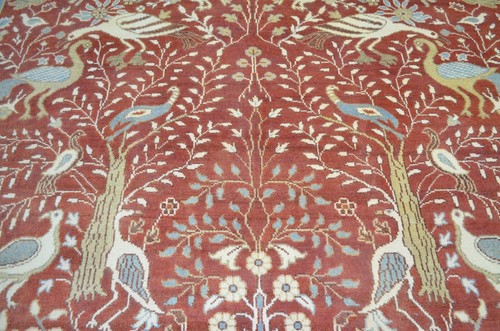 8X10 Serapi Rug Decorative Handmade Rust, Gold, Hand-Knotted Wool Area Rug 16014 - Picture 9 of 11