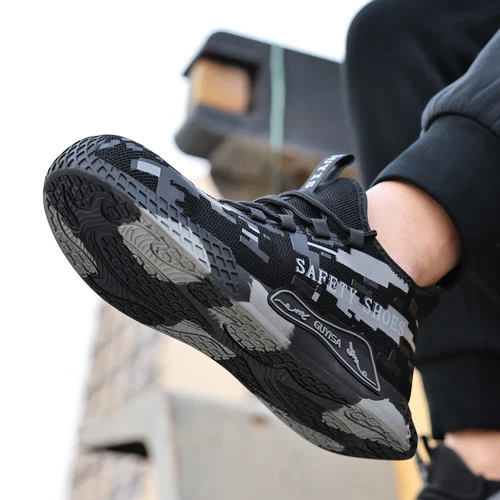 Leicht Sicherheitsschuhe Herren Stahlkappe Arbeitsschuhe Baustelle Schutzschuhe - Bild 20 von 42