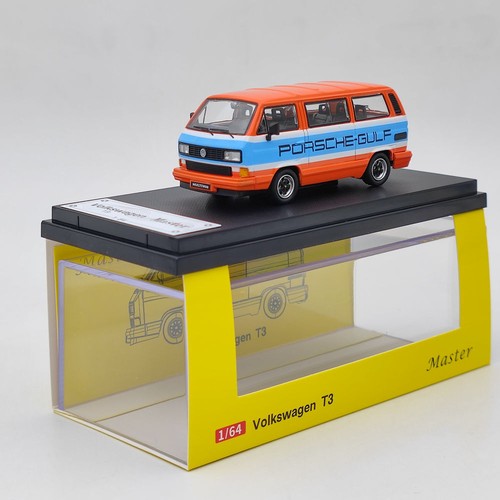 New 1:64 Master Porsche B32 VW T3 Multivan Van Gulf Diecast Toys Car Models Gift - Picture 10 of 18