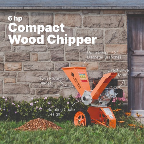 FM6DD Compact 6HP Petrol Wood Chipper - Direct Drive, Chips Up to 50mm - Picture 3 of 8