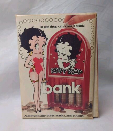 Betty Boop 1986 "Betty Winks" Kitschy Collectible Coin Bank mit Original Box - Bild 4 von 16