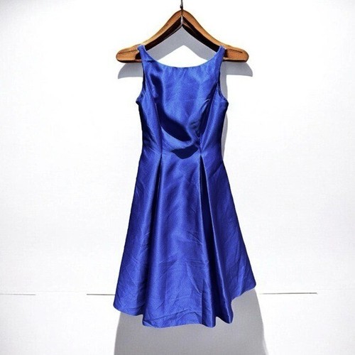 🌻NEW w.tags Adrianna Papell Sleeveless Mikado Fit & Flare Midi Dress Size 2 - Picture 2 of 9